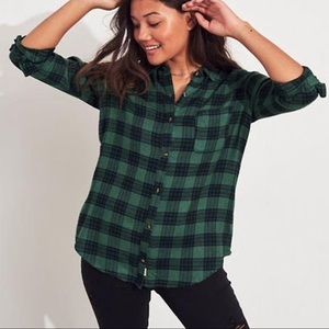 Hollister Boyfriend Fit Flannel.